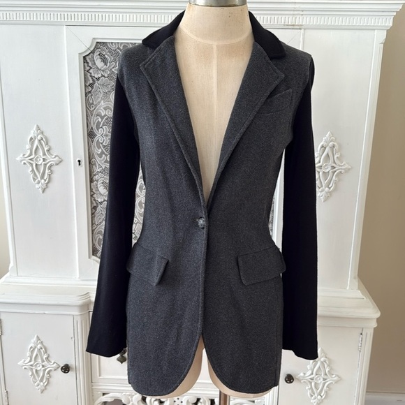 Lauren Ralph Lauren Two Tone Knit Blazer - Picture 1 of 11